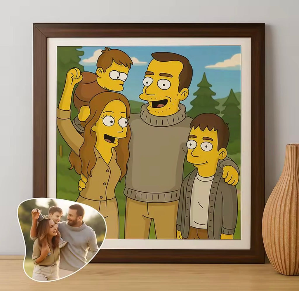 Simpsons Style Customised Photograph
