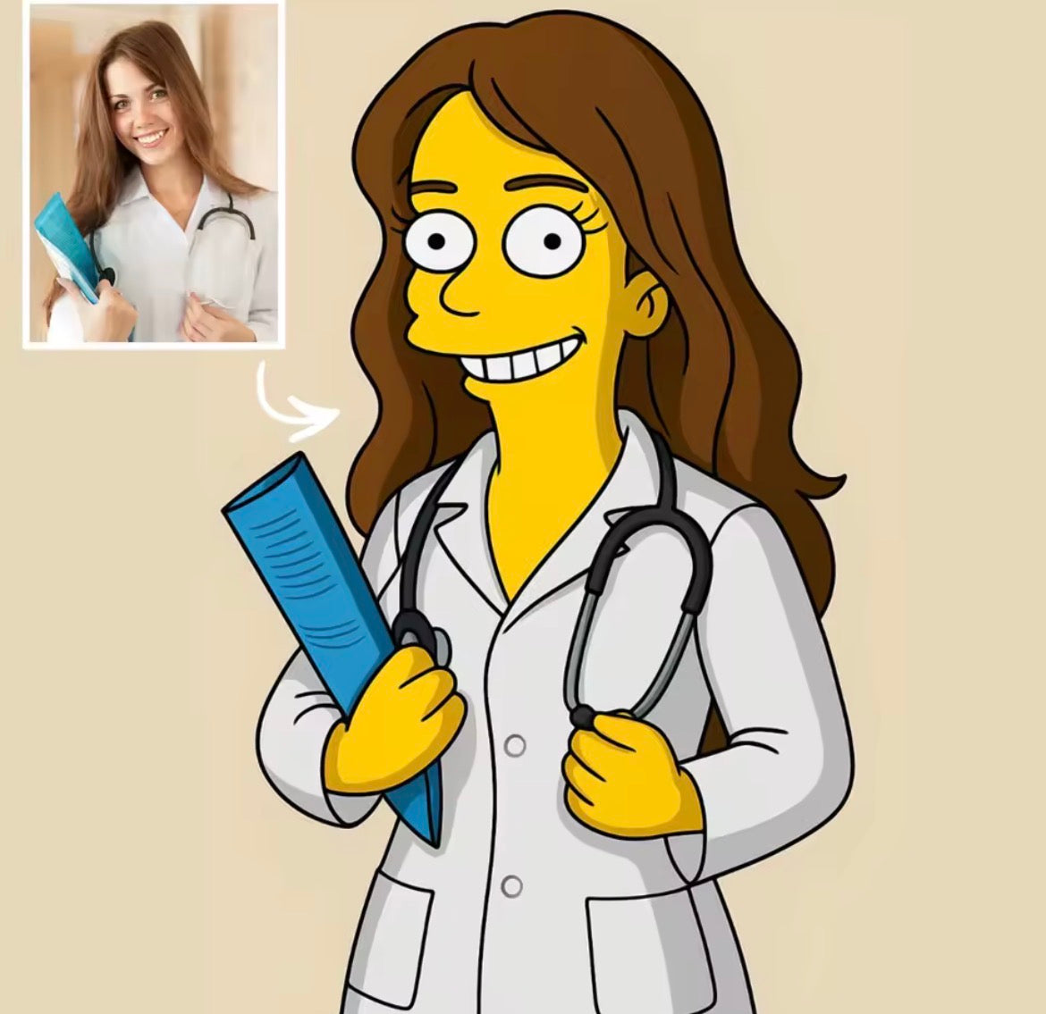 Simpsons Style Customised Photograph